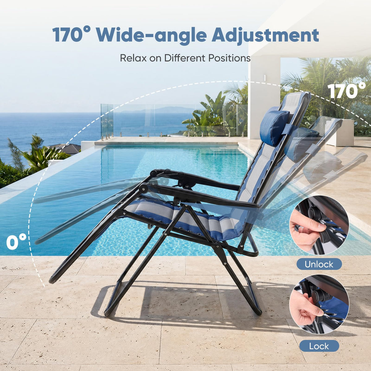 Zero Gravity Chairs Set of 2 V87133