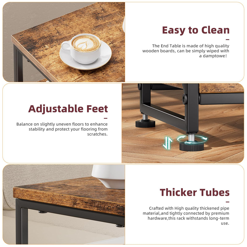 3 Tiers Open Shelves Side Table H13155