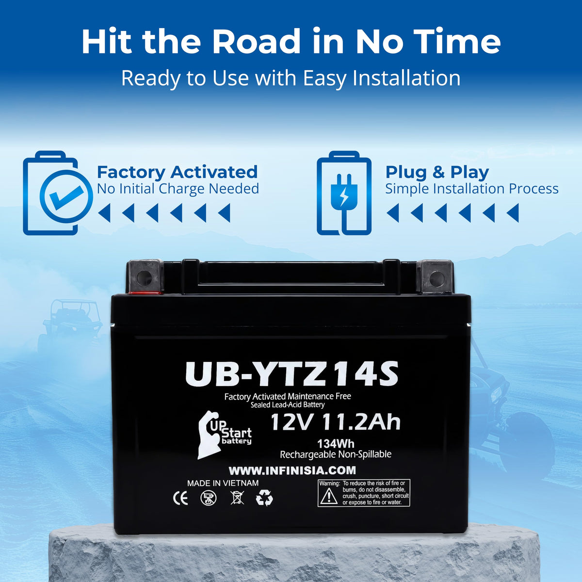 12V 11.2Ah Battery D457