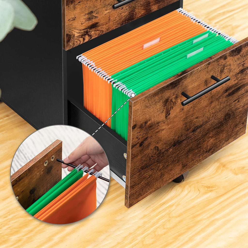 3 Drawer Wood File Cabinet P388251