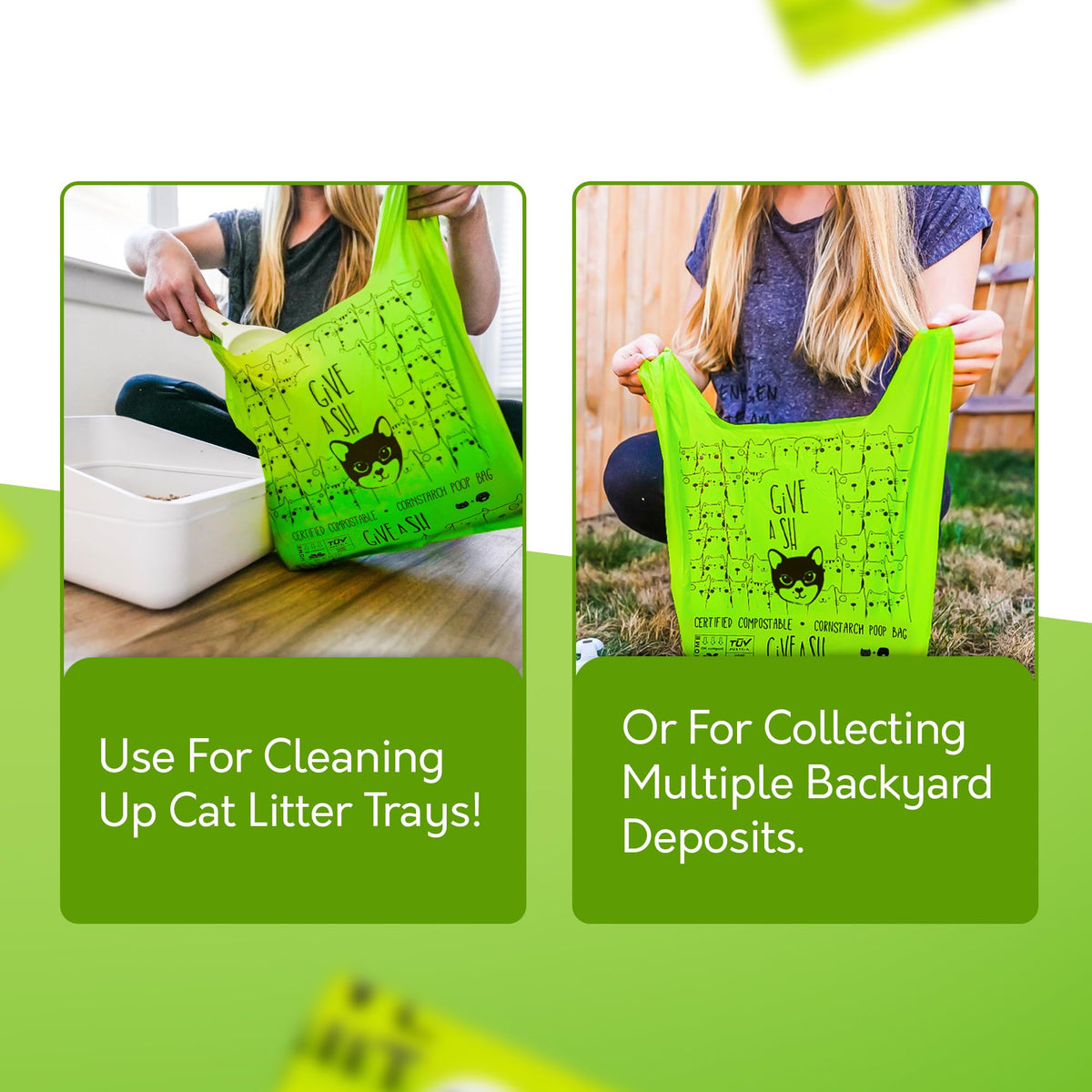 Compostable Cat Litter Bags XL 30 Count E672
