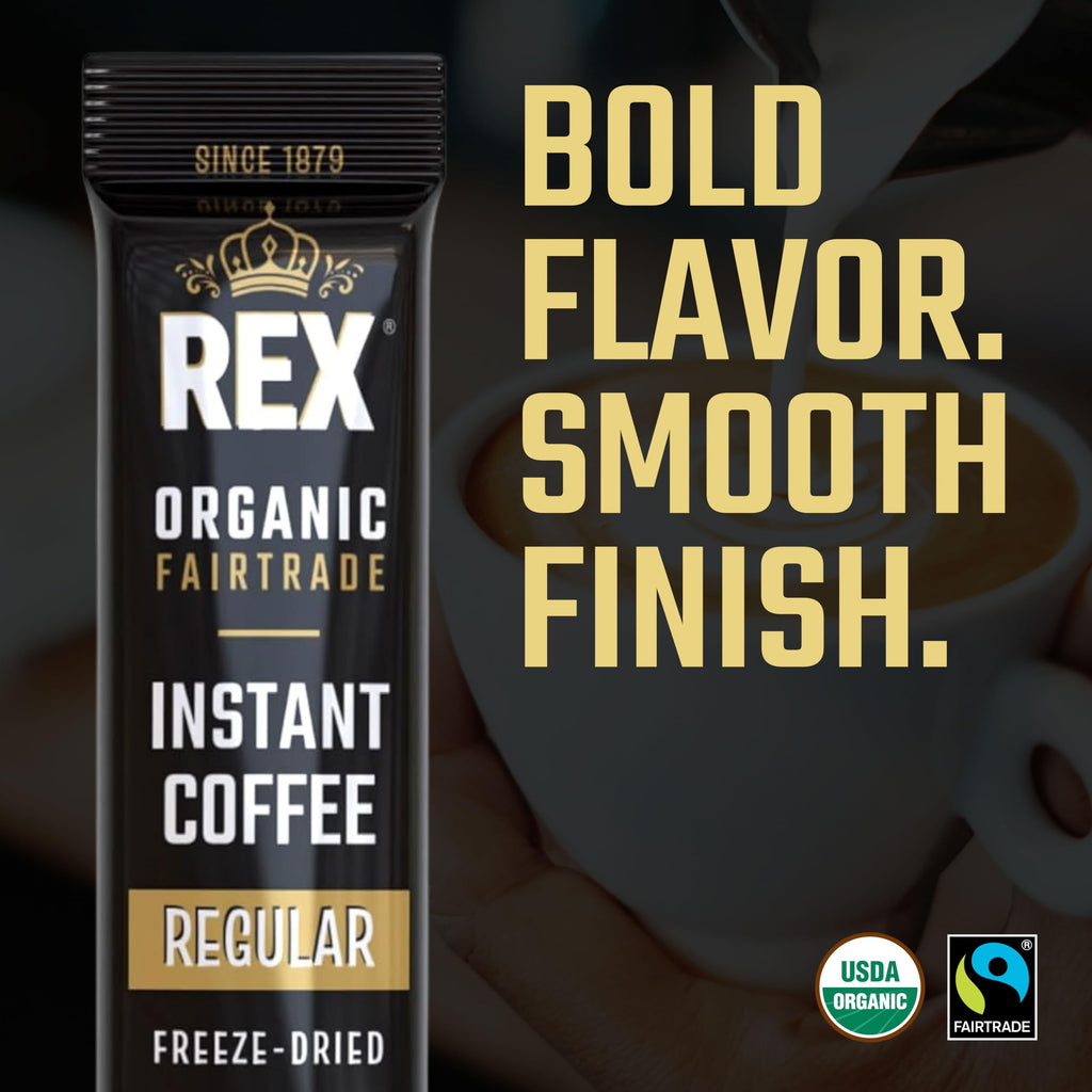 Organic Fairtrade Medium Roast Instant Coffee Sticks 25 Count G573