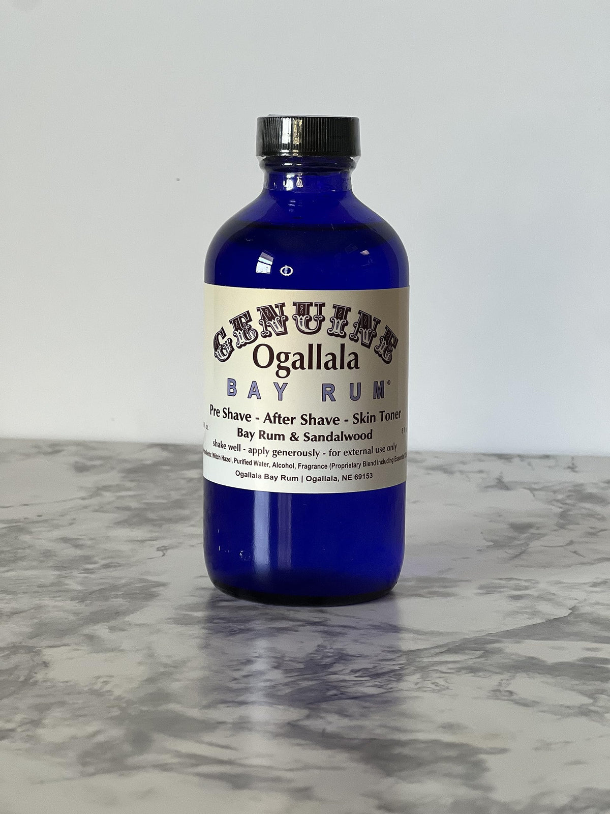 8 oz Bay Rum & Sandalwood Aftershave S444