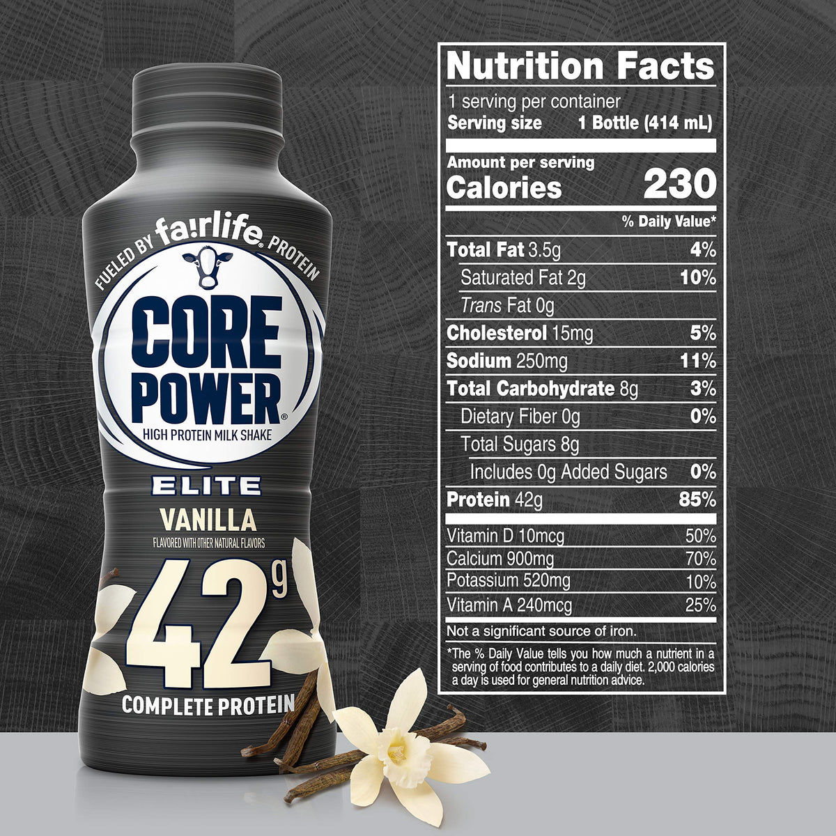 42g High Protein Milk Shake Vanilla 14 Fl Oz S4168