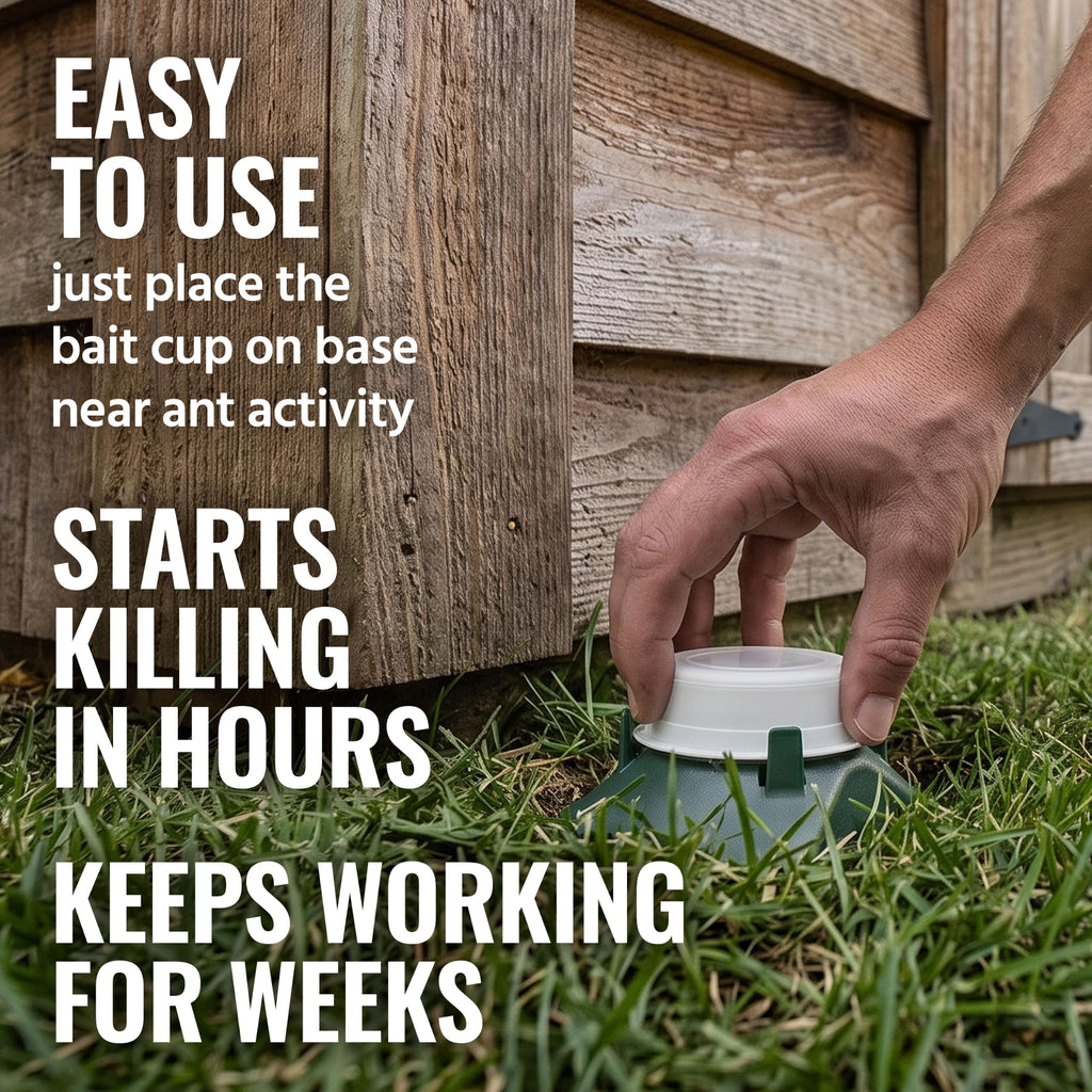 Outdoor Liquid Ant Bait Killer and Trap 8 Bait Stations S9948